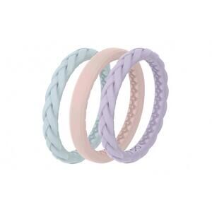 NEW GROOVE LIFE women's pastel sky stackable ring in multi
